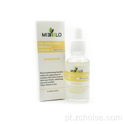 Vitamina C anti-rugas facial soro ouro 24k